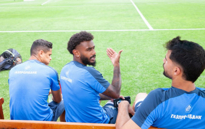 Третьи «Газпром» — тренировочные сборы  в Абу-Даби: 25 февраля, утренняя тренировка