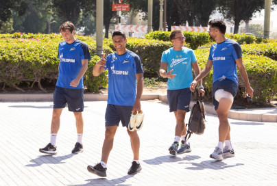 Третьи «Газпром» — тренировочные сборы  в Абу-Даби: 27 февраля, утренняя тренировка