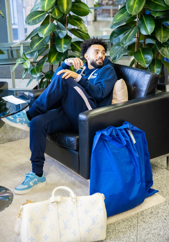 Команда «Зенит» перед вылетом на матч с «Краснодаром»