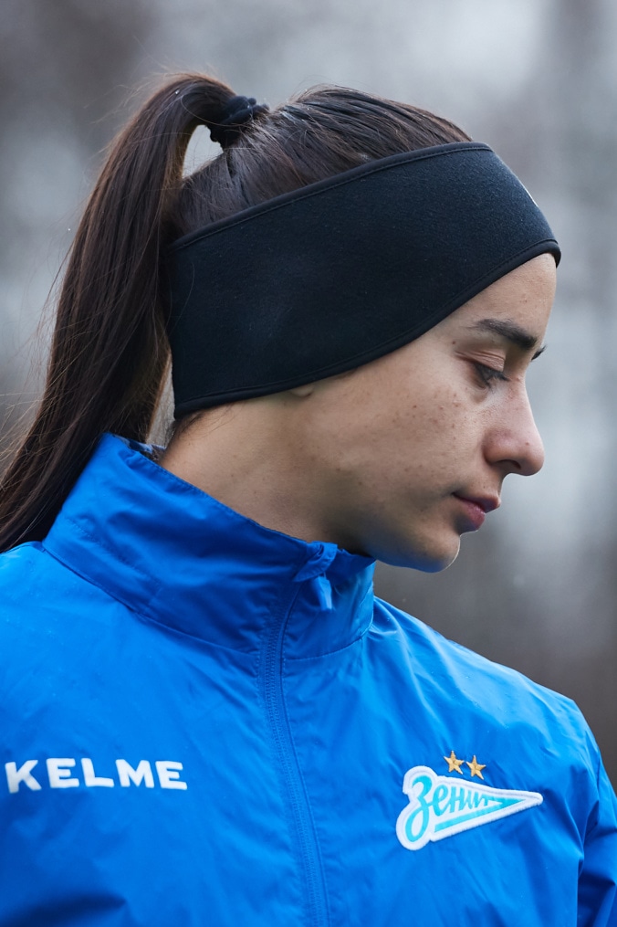 Тренировка женской команды перед матчем с «Рязанью-ВДВ»