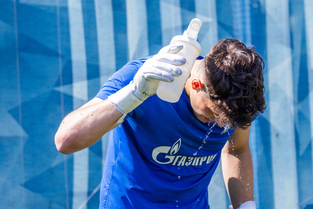 Тренировка юношеской команды «Зенит» U-18перед матчем с СШОР «Зенит» U-18