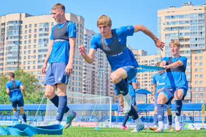 Тренировка «Зенита»-м перед матчем с «Рубином»-м