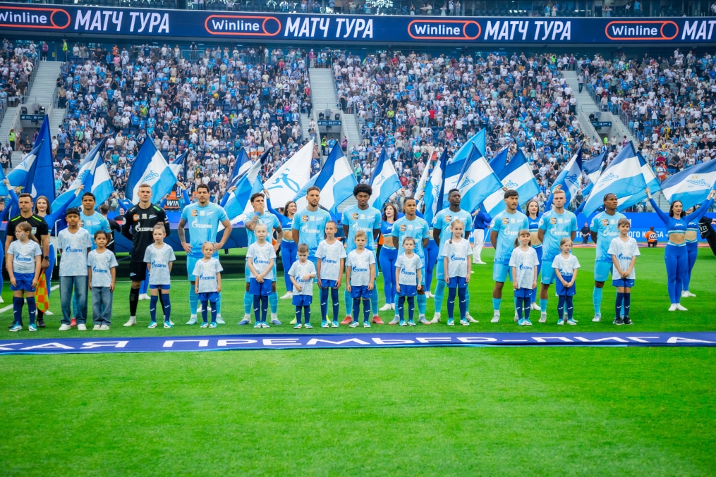 Детское сопровождение на матче «Зенит» — «Ростов»