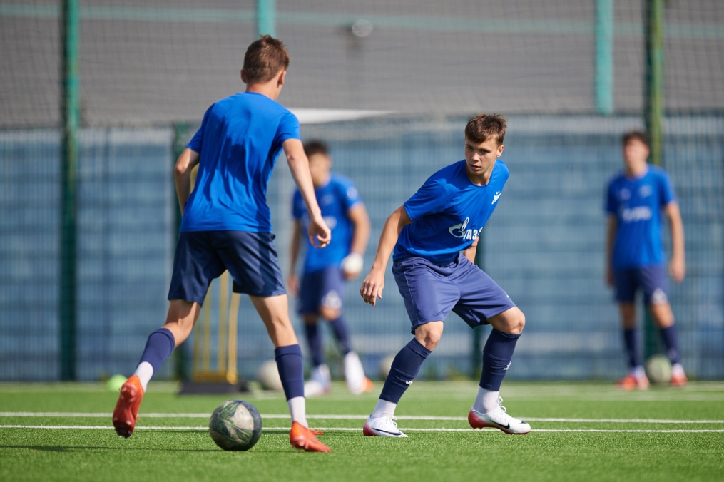 Тренировка «Зенита» U-18 перед матчем с «Мастер-Сатурном» U-18