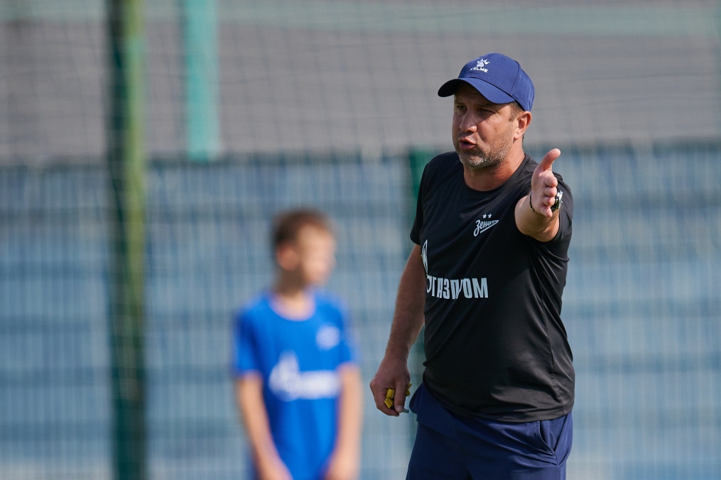 Тренировка «Зенита» U-18 перед матчем с «Мастер-Сатурном» U-18