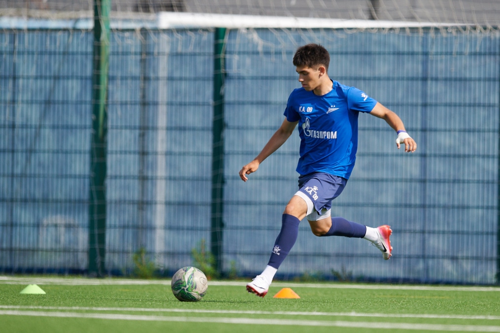 Тренировка «Зенита» U-18 перед матчем с «Мастер-Сатурном» U-18