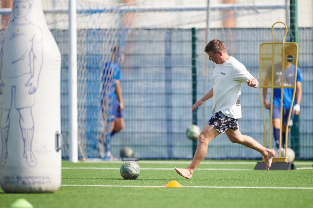 Тренировка «Зенита» U-18 перед матчем с «Мастер-Сатурном» U-18