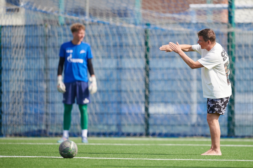 Тренировка «Зенита» U-18 перед матчем с «Мастер-Сатурном» U-18