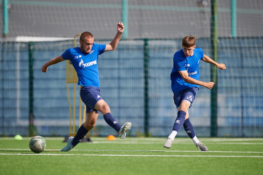 Тренировка «Зенита» U-18 перед матчем с «Мастер-Сатурном» U-18