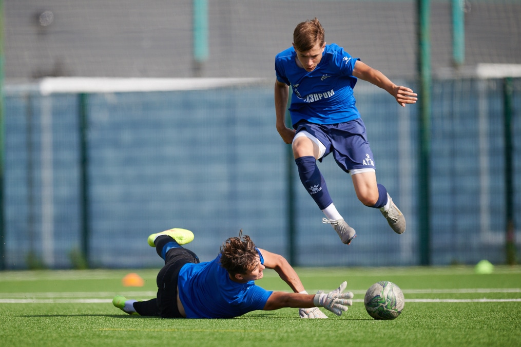 Тренировка «Зенита» U-18 перед матчем с «Мастер-Сатурном» U-18