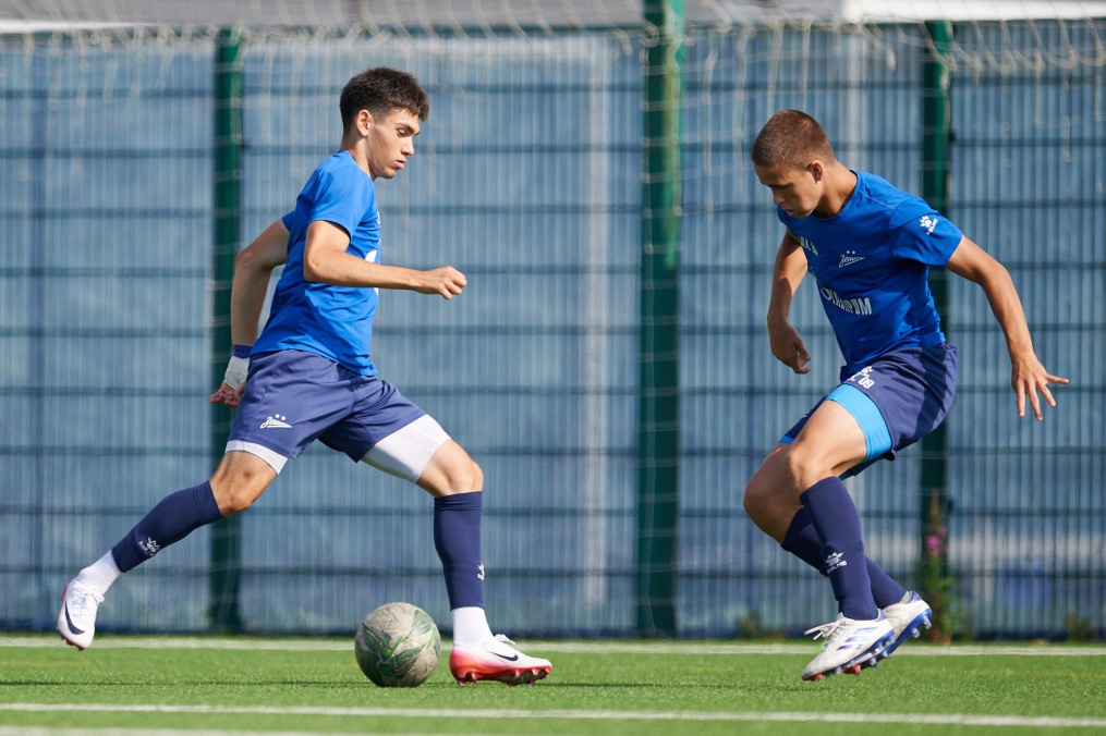 Тренировка «Зенита» U-18 перед матчем с «Мастер-Сатурном» U-18