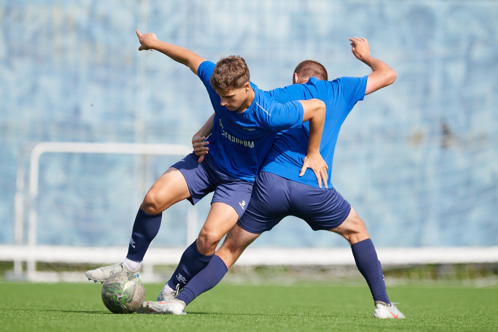 Тренировка «Зенита» U-18 перед матчем с «Мастер-Сатурном» U-18