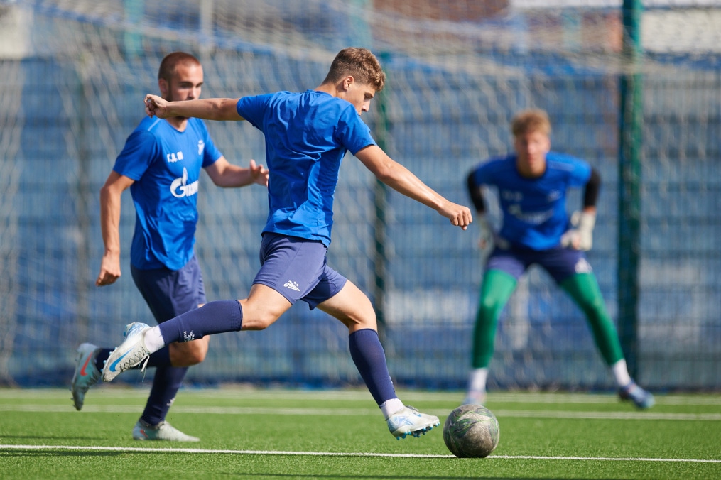 Тренировка «Зенита» U-18 перед матчем с «Мастер-Сатурном» U-18