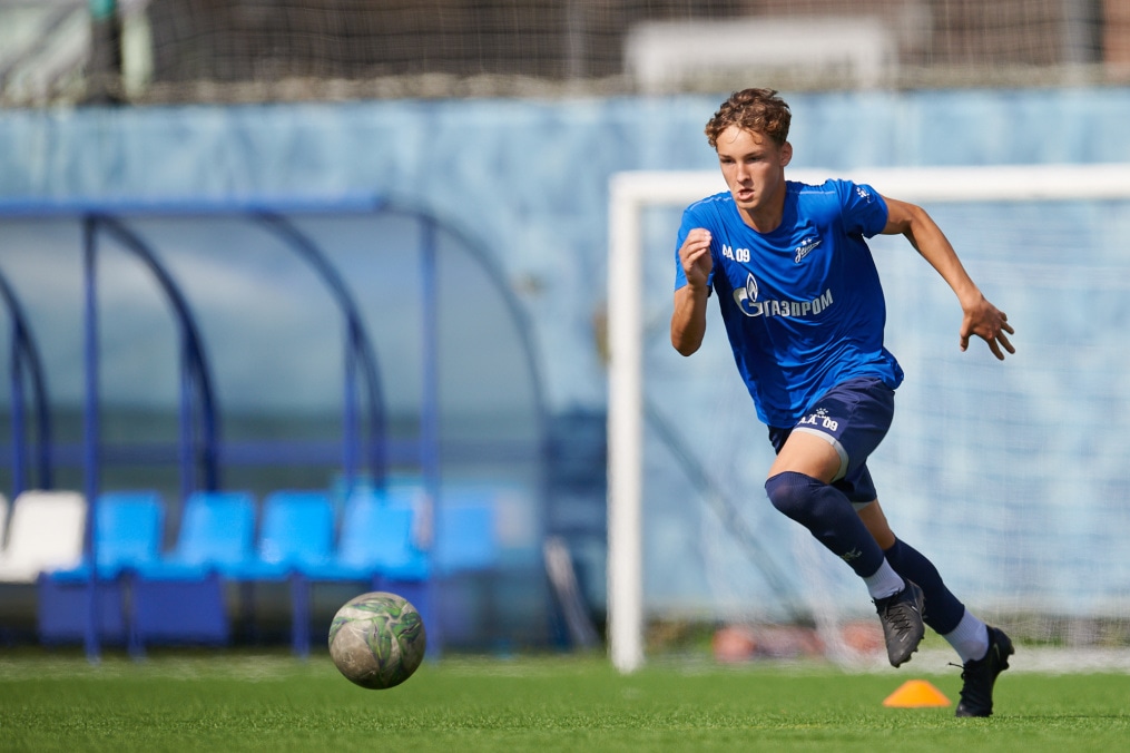 Тренировка «Зенита» U-18 перед матчем с «Мастер-Сатурном» U-18