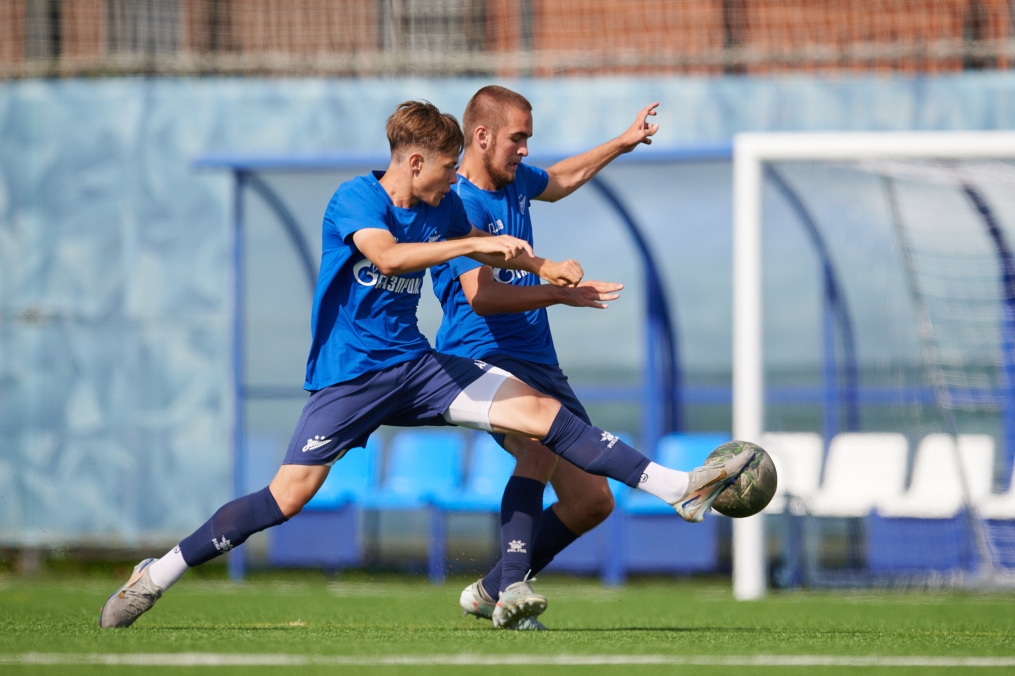 Тренировка «Зенита» U-18 перед матчем с «Мастер-Сатурном» U-18