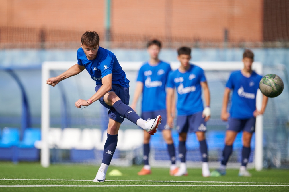 Тренировка «Зенита» U-18 перед матчем с «Мастер-Сатурном» U-18