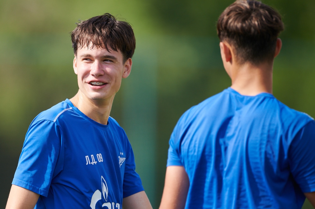 Тренировка «Зенита» U-18 перед матчем с «Мастер-Сатурном» U-18