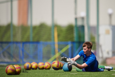 Тренировка «Зенита» U-16 перед матчем с «Мастер-Сатурном» U-16