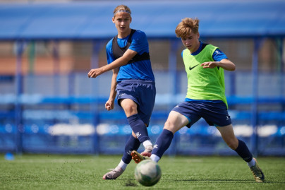 Тренировка «Зенита» U-16 перед матчем с «Мастер-Сатурном» U-16
