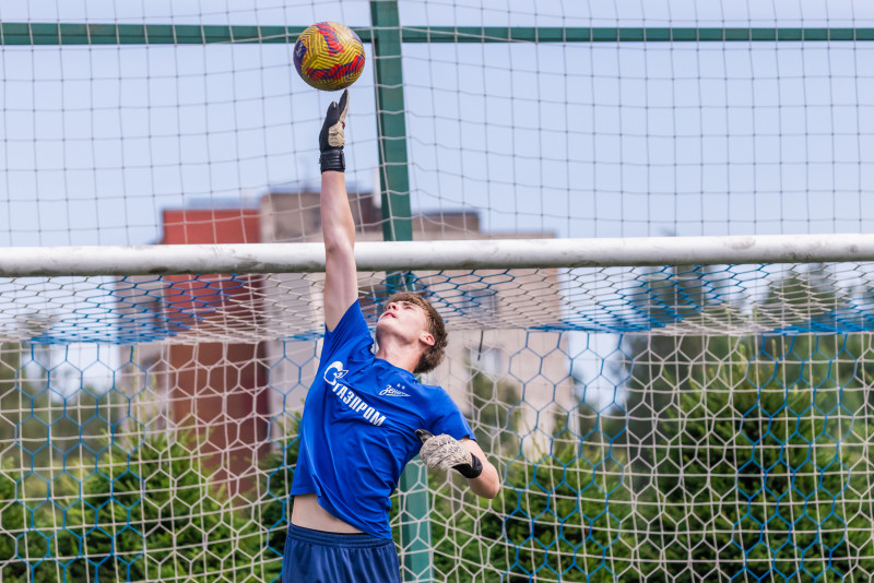 Тренировка «Зенита» U-16 перед матчем с «Уралом» U-16