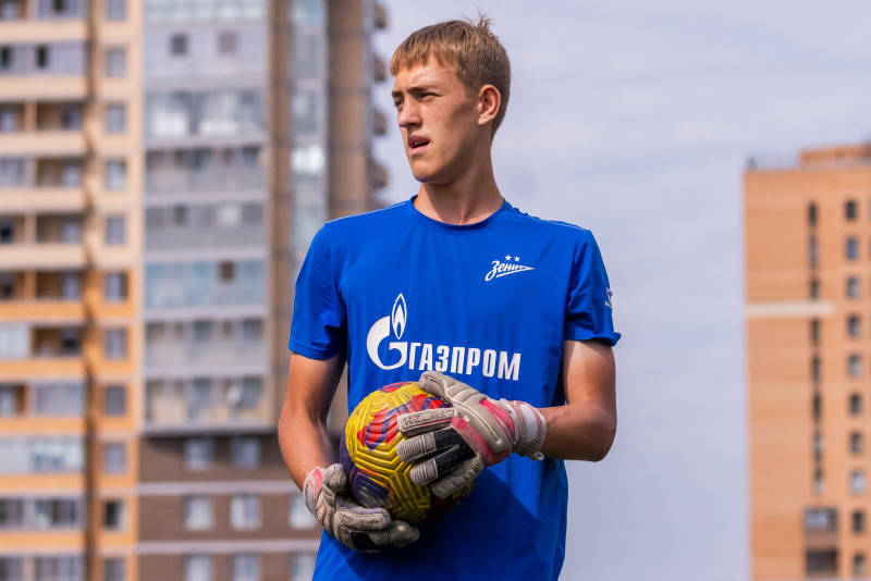 Тренировка «Зенита» U-16 перед матчем с «Уралом» U-16