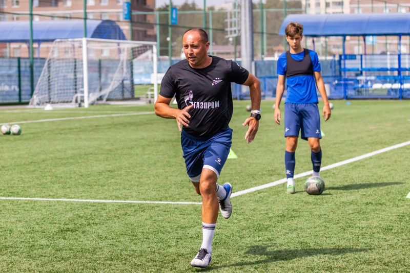 Тренировка «Зенита» U-16 перед матчем с «Уралом» U-16