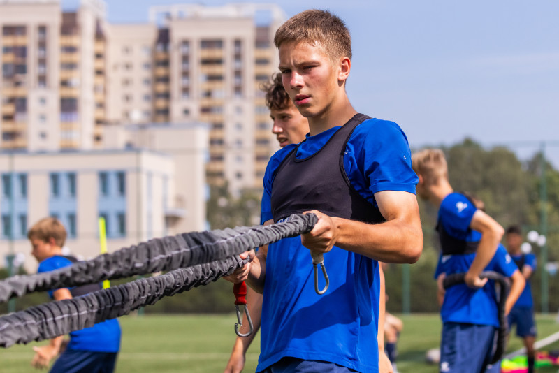 Тренировка «Зенита» U-16 перед матчем с «Уралом» U-16