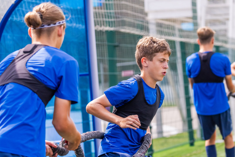 Тренировка «Зенита» U-16 перед матчем с «Уралом» U-16