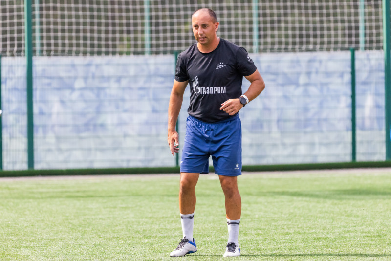 Тренировка «Зенита» U-16 перед матчем с «Уралом» U-16