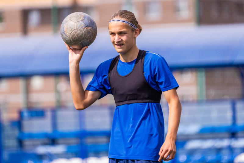 Тренировка «Зенита» U-16 перед матчем с «Уралом» U-16