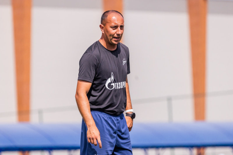 Тренировка «Зенита» U-16 перед матчем с «Уралом» U-16