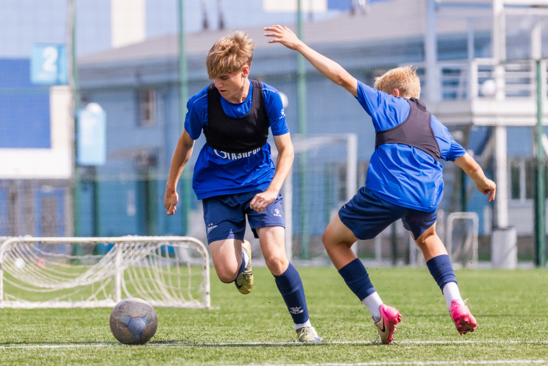 Тренировка «Зенита» U-16 перед матчем с «Уралом» U-16