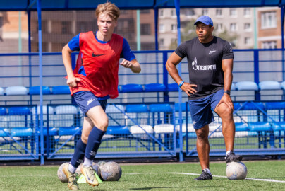 Тренировка «Зенита» U-16 перед матчем с «Уралом» U-16