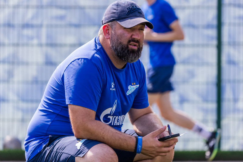 Тренировка «Зенита» U-16 перед матчем с «Уралом» U-16