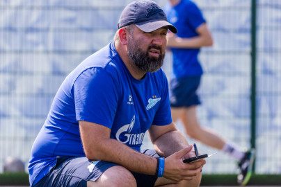 Тренировка «Зенита» U-16 перед матчем с «Уралом» U-16