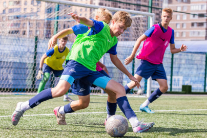 Тренировка «Зенита» U-16 перед матчем с «Уралом» U-16