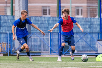 Тренировка «Зенита» U-16 перед матчем с «Уралом» U-16