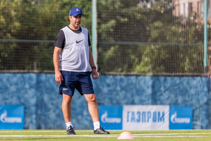 Тренировка «Зенита» U-17 перед матчем с «Уралом» U-17