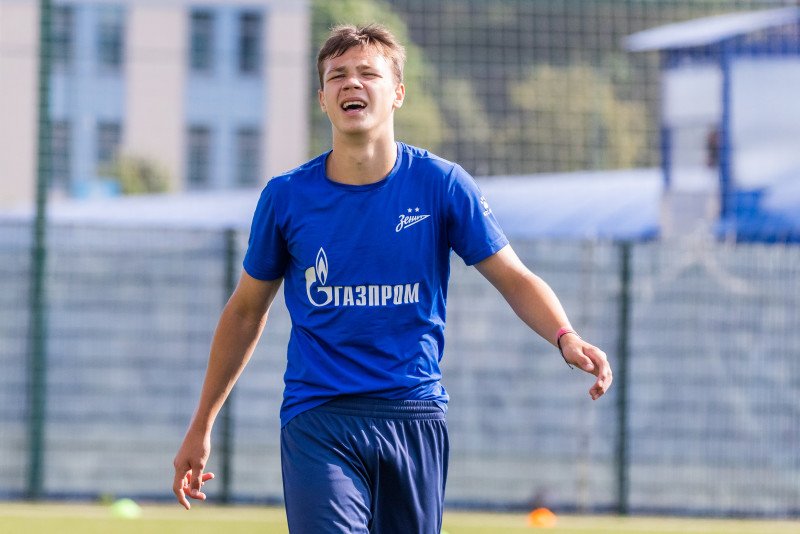 Тренировка «Зенита» U-17 перед матчем с «Уралом» U-17