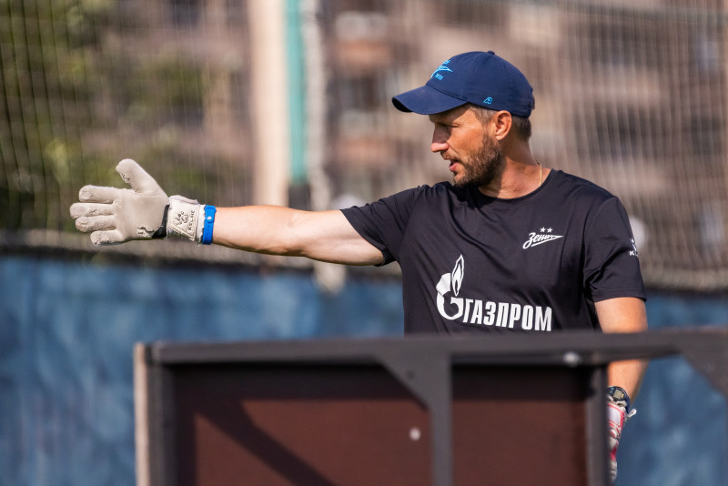 Тренировка «Зенита» U-17 перед матчем с «Уралом» U-17