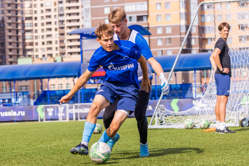 Тренировка «Зенита» U-18 перед матчем с «Уралом» U-18