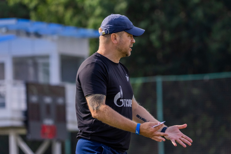 Тренировка «Зенита» U-18 перед матчем с «Уралом» U-18