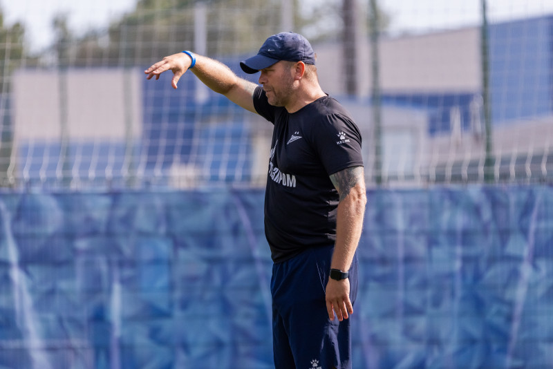 Тренировка «Зенита» U-18 перед матчем с «Уралом» U-18