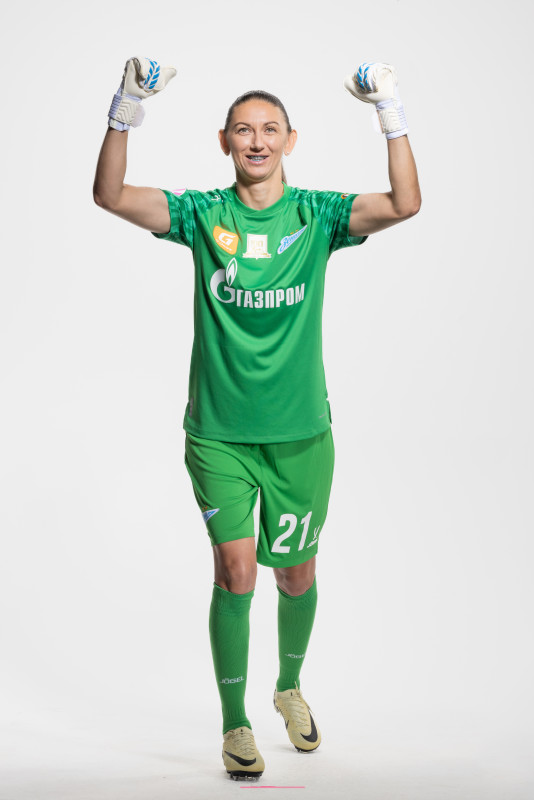 Фотосессия основного состава женского футбольного клуба «Зенит» сезона 2025/2026 (Jogel).