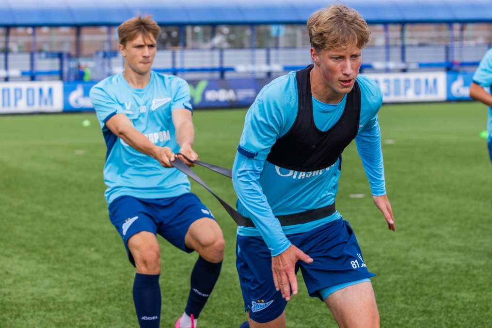 Тренировка «Зенита»-м перед матчем с «Краснодаром»-м