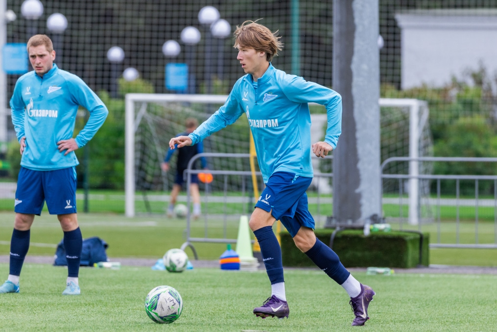 Тренировка «Зенита»-м перед матчем с «Краснодаром»-м