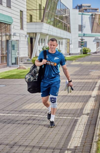 Тренировка основного состава «Зенита» перед выездным матчем с «Балтикой»