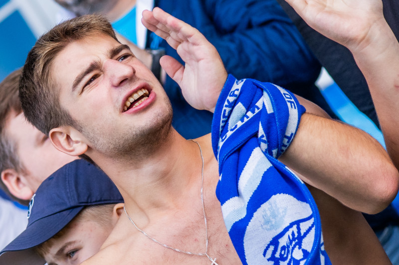 Фанаты на матче «Зенит»-2 — «Иркутск»