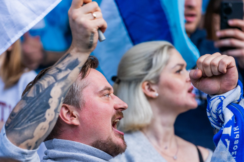 Фанаты на матче «Зенит»-2 — «Иркутск»