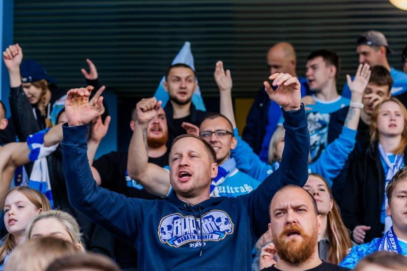 Фанаты на матче «Зенит»-2 — «Иркутск»